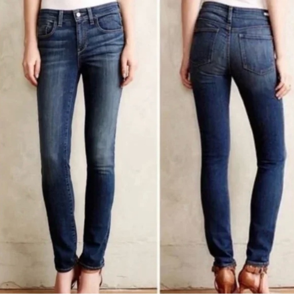 Pilcro and The Letterpress Script Skinny Blue Jeans -28